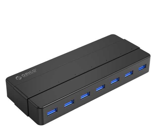 Orico 7x USB-A 3.0 - czarny - 1343436 - zdjęcie